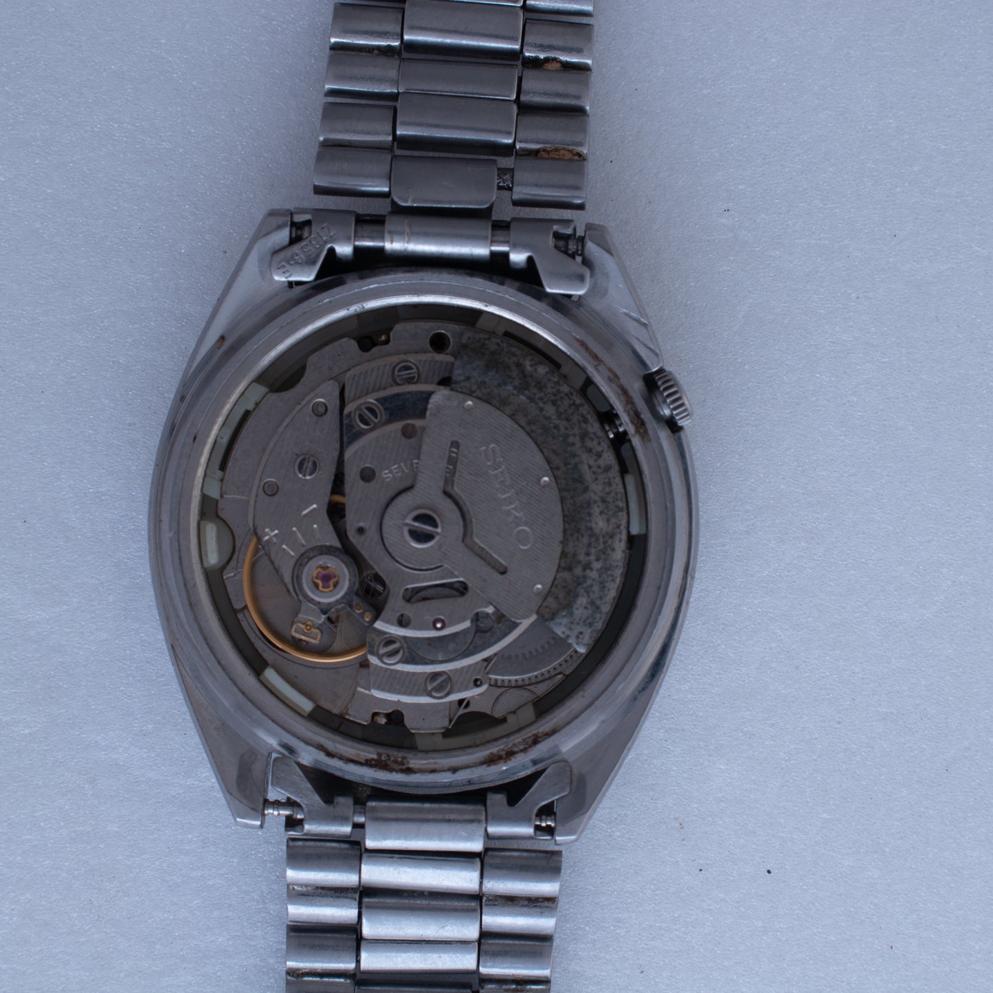 Rare Vintage Seiko 5 Automatic Watch 6309-8840 Italian/English Day Black Dial