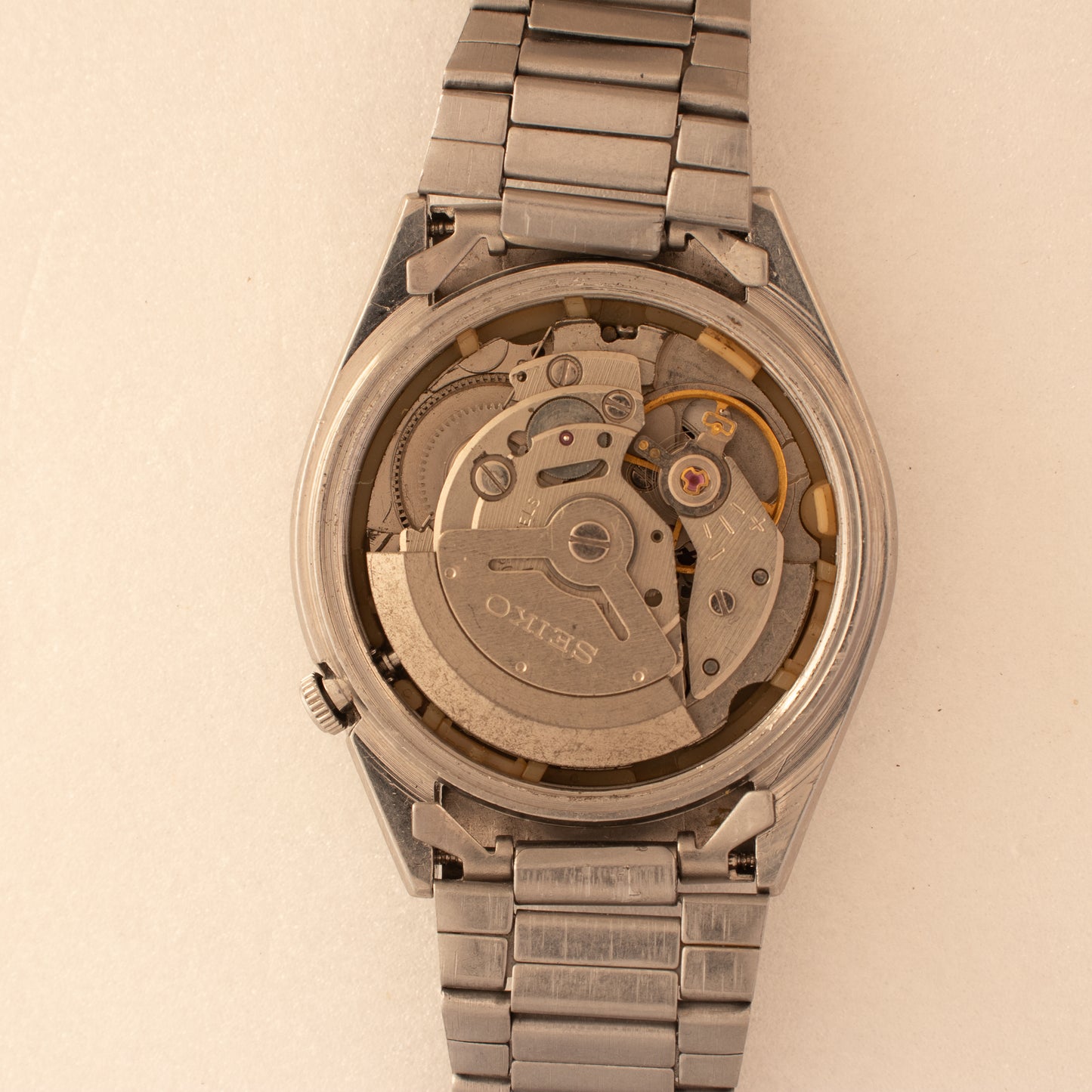 Vintage Seiko 5 Automatic Black Dial 6309-8800 Arabic/English Day Men's Watch