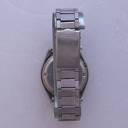 Clasp and rear view of Vintage Seiko 5 7009-8760 Automatic White Dial Octagonal Case Watch