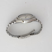 Crown-side view of Vintage Seiko 5 7009-4040 Automatic Silver 24-Hour Dial Watch