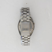 Clasp and rear view of Vintage Seiko 5 7009-4040 Automatic Silver 24-Hour Dial Watch