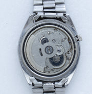 Automatic movement of Vintage Seiko 5 7009-4040 Automatic Silver 24-Hour Dial Watch