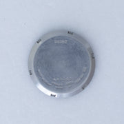 Caseback of Vintage Seiko 5 7009-816J Automatic White Dial Watch showing reference details