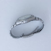 Crown-side view of Vintage Seiko 5 7009-816J Automatic White Dial Watch