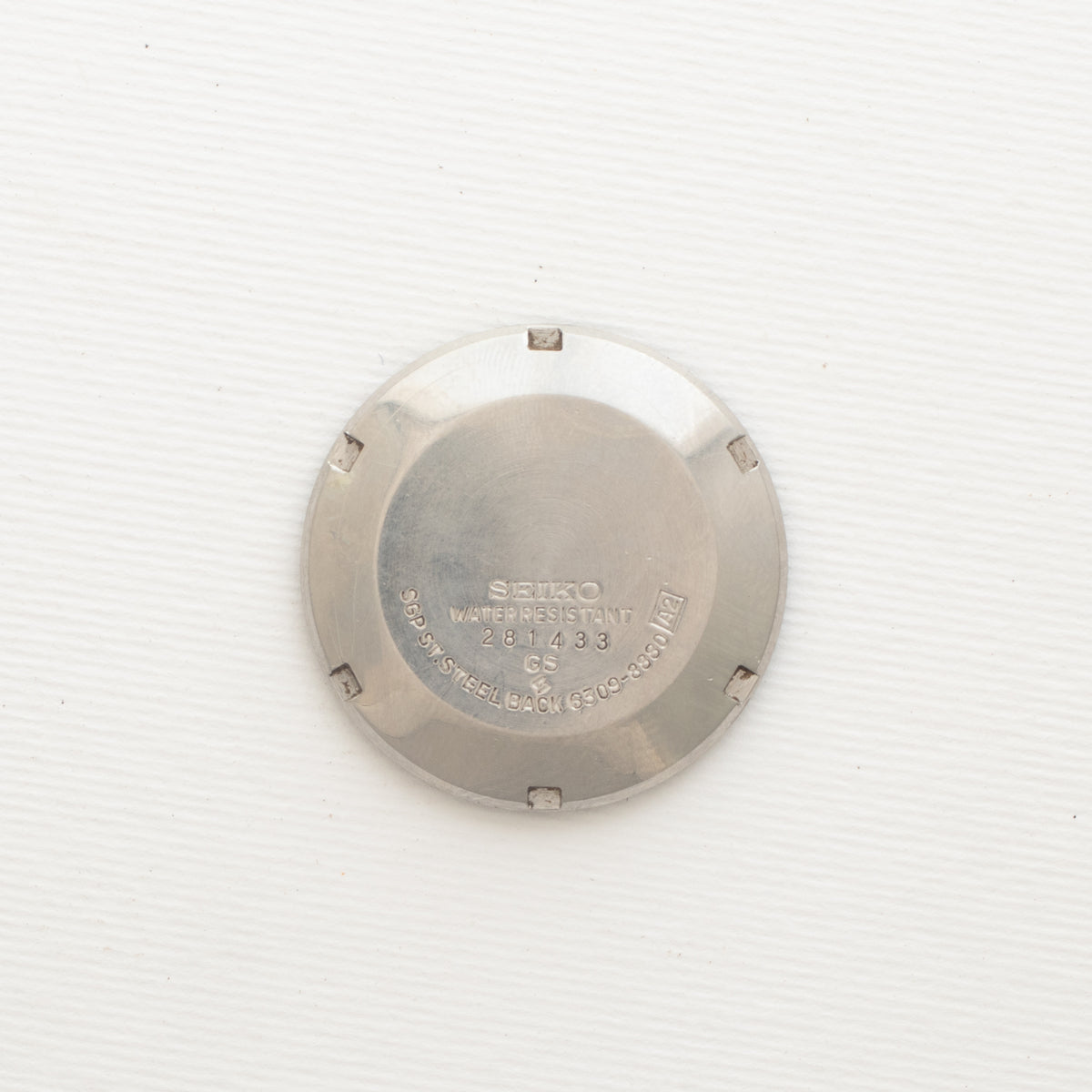 Vintage Seiko 5 6309-8880 wristwatch caseback
