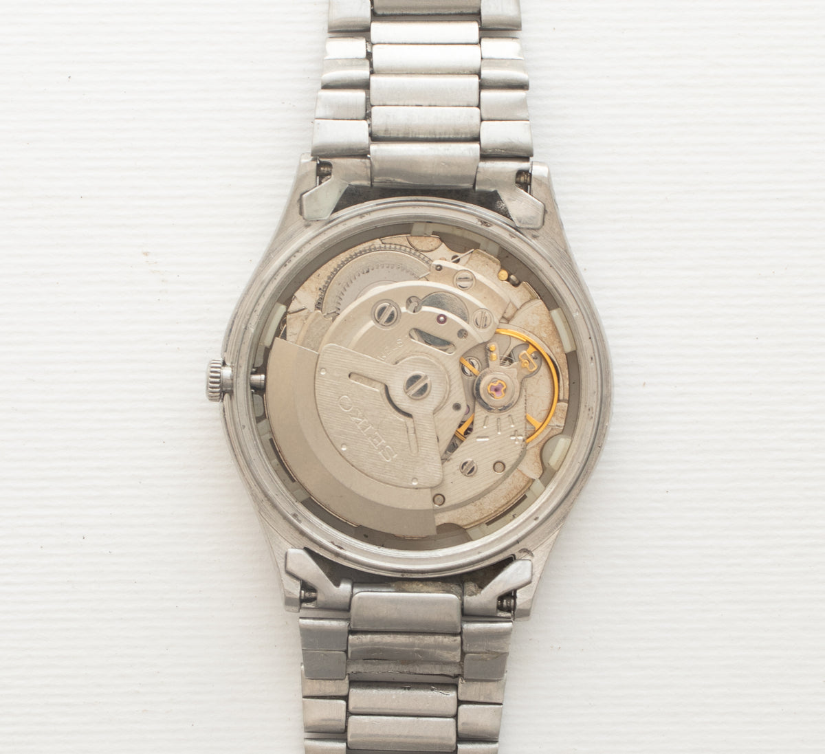 Vintage Seiko 5 6309 automatic movement alternate view