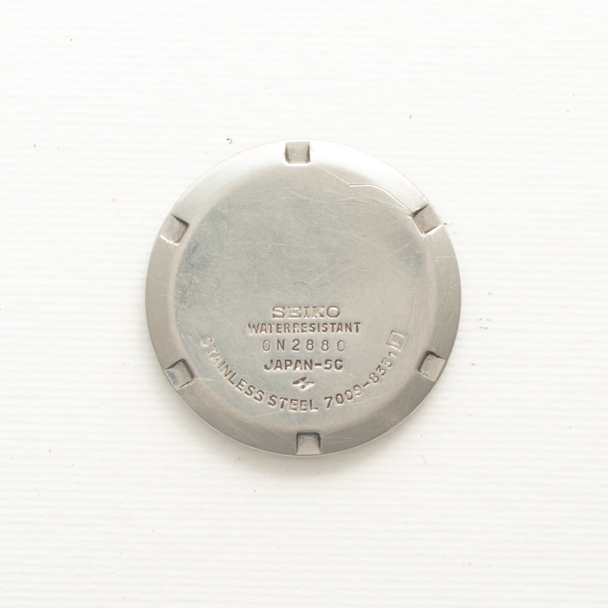 Vintage Seiko 5 7009-8331 wristwatch caseback
