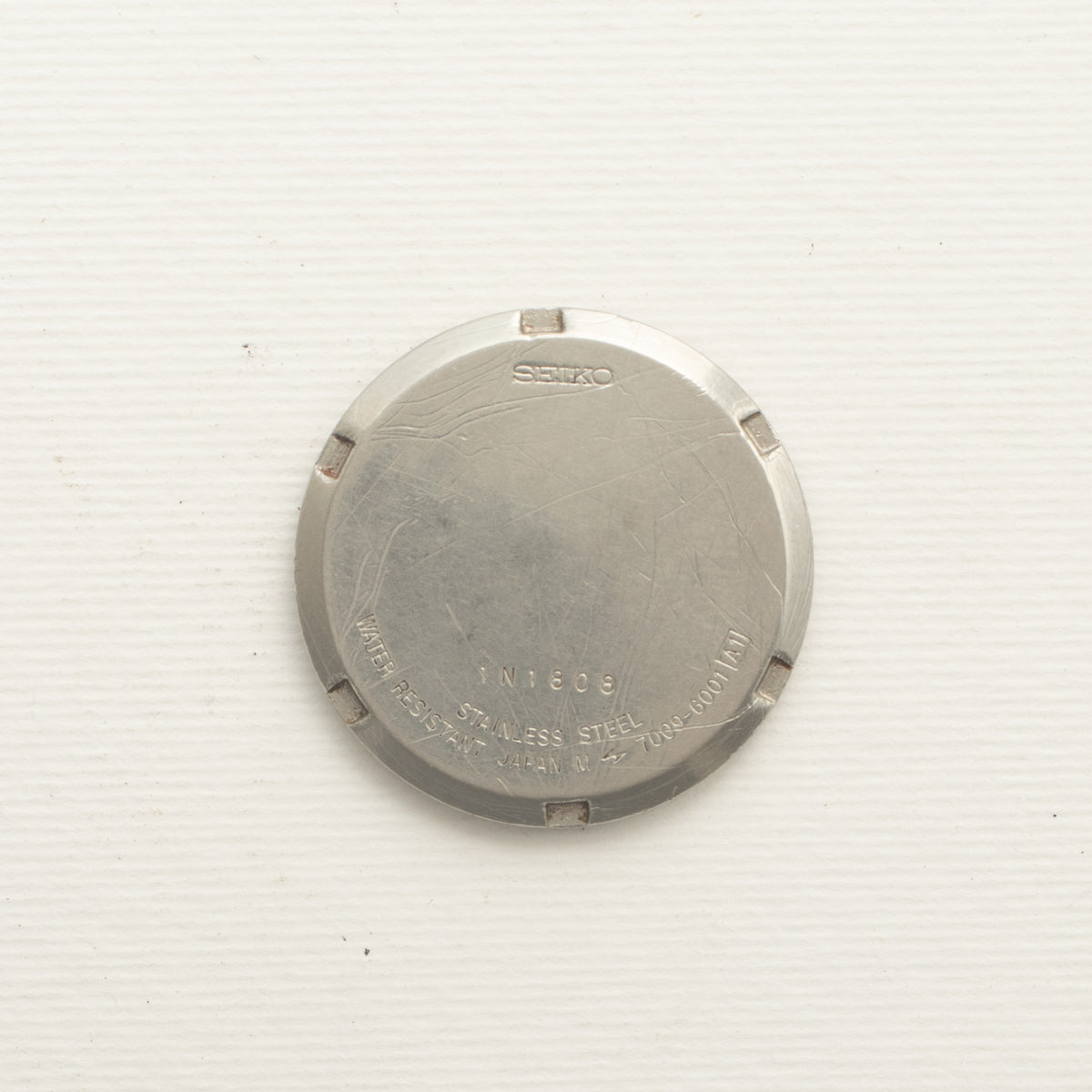 Vintage Seiko 5 7009-6001 wristwatch caseback