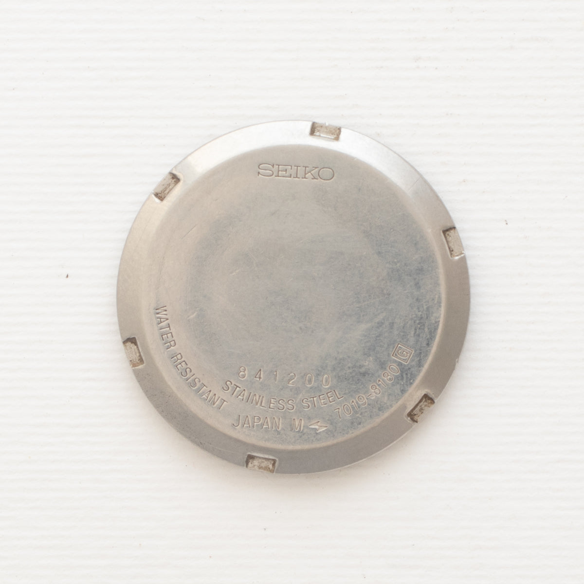 Vintage Seiko 5 7019-8180 wristwatch caseback