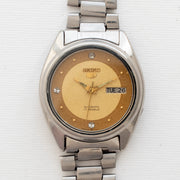 Vintage Seiko 5 7009-3041 wristwatch caseback