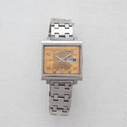 Vintage Seiko 5 6119-5000 Automatic 21J Gold Dial Day Date Wristwatch