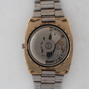 Vintage Seiko 7006-6000 Automatic 19J Champagne Dial Day Date Wristwatch