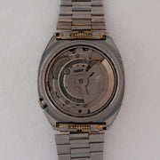 Vintage Seiko 5 7019-5420 R Automatic 21J Gold Dial Day Date Wristwatch