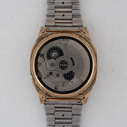 Vintage Seiko 5 7009-5862 Automatic 17J Gold Dial Day Date Wristwatch