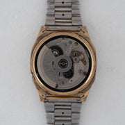 Vintage Seiko 5 7009-5862 Automatic 17J Gold Dial Day Date Wristwatch