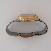 Vintage Seiko 5 7009-5140 Automatic 17J Silver Dial Day Date Wristwatch