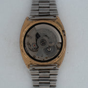 Vintage Seiko 5 7009-2031 Automatic 17J Gold Dial Day Date Wristwatch
