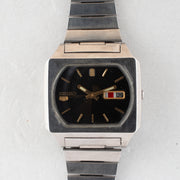 Vintage Seiko 5 6309-5510 Automatic 17J Black Dial Day Date Wristwatch