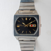 Vintage Seiko 5 6309-5510 Automatic 17J Black Dial Day Date Wristwatch