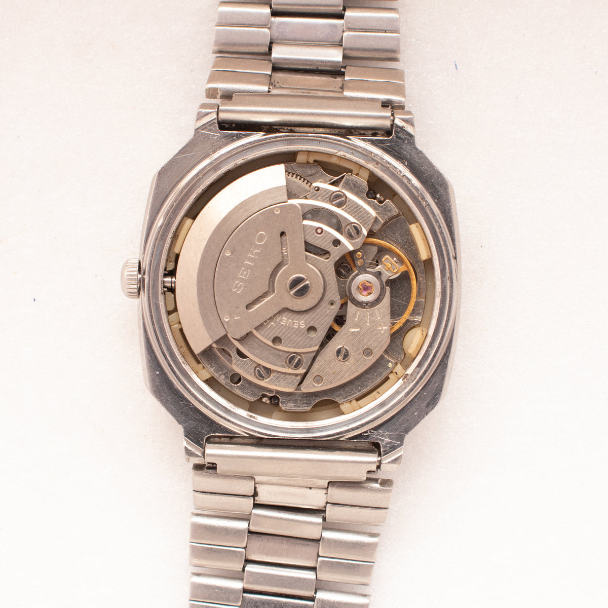 Vintage Seiko 5 6309-525J Automatic 17J Black Dial Day Date Wristwatch