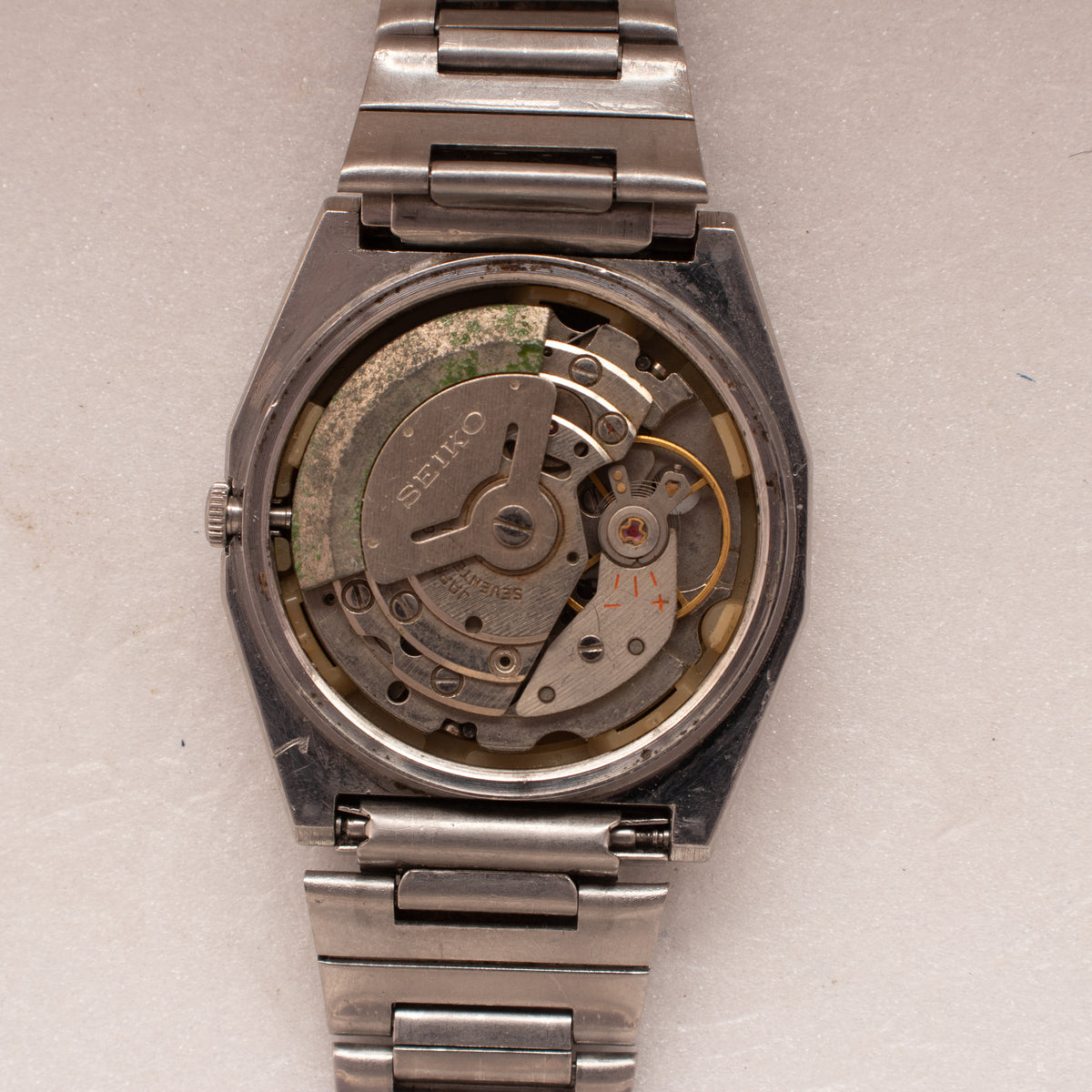 Vintage Seiko 5 6309-6200 Automatic 17J Black Dial Day Date Wristwatch