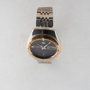 Vintage Seiko 5 7009-5250 Automatic 17J Black Dial Day Date Wristwatch
