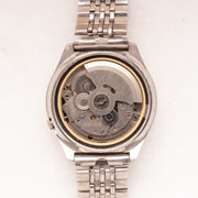 Vintage Seiko 5 7009-5250 Automatic 17J Black Dial Day Date Wristwatch