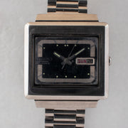 Vintage Seiko 5 6309-5030 Automatic 17J Blue Dial Day Date Wristwatch