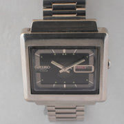 Vintage Seiko 5 6309-5030 Automatic 17J Blue Dial Day Date Wristwatch