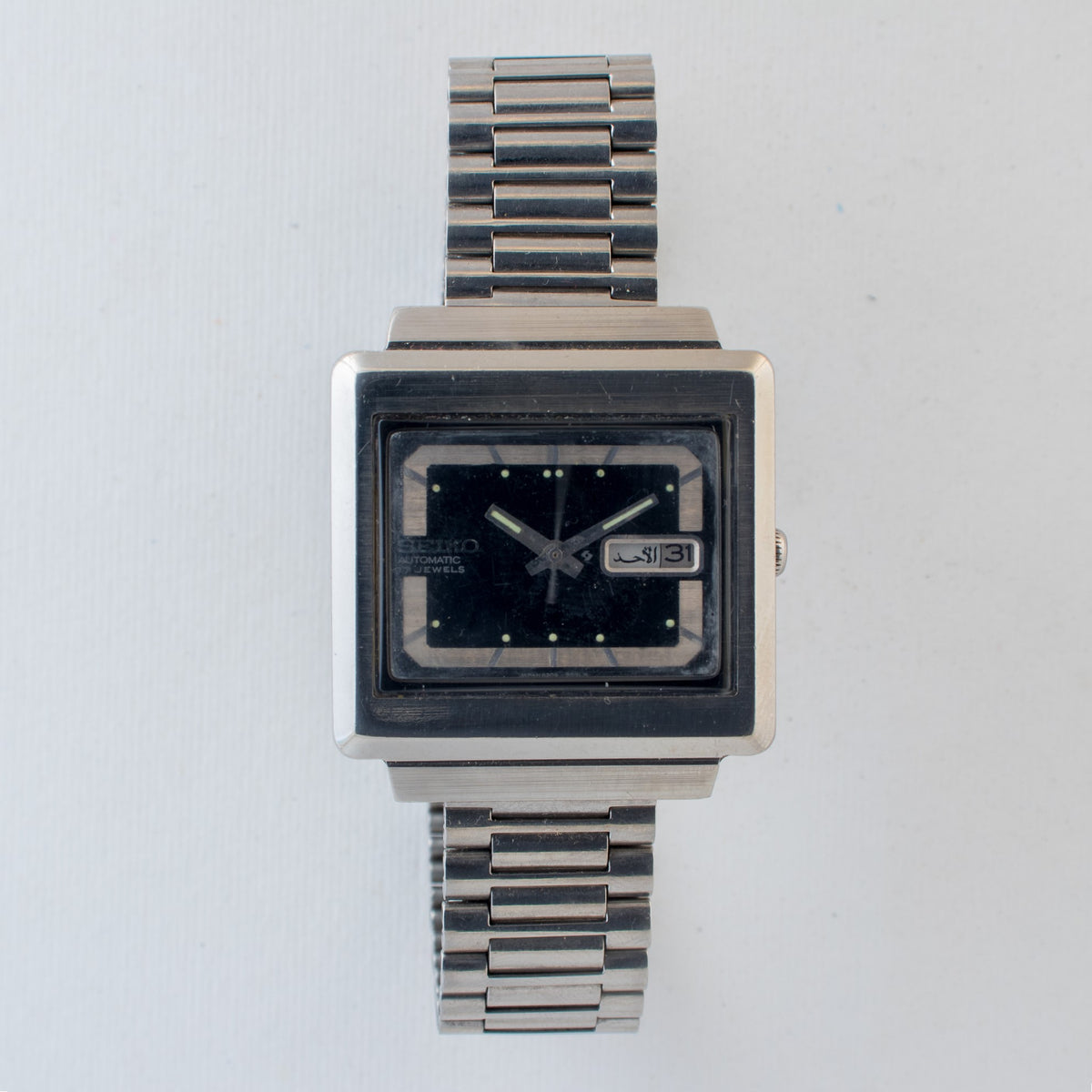 Vintage Seiko 5 6309-5030 Automatic 17J Blue Dial Day Date Wristwatch