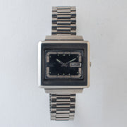Vintage Seiko 5 6309-5030 Automatic 17J Blue Dial Day Date Wristwatch