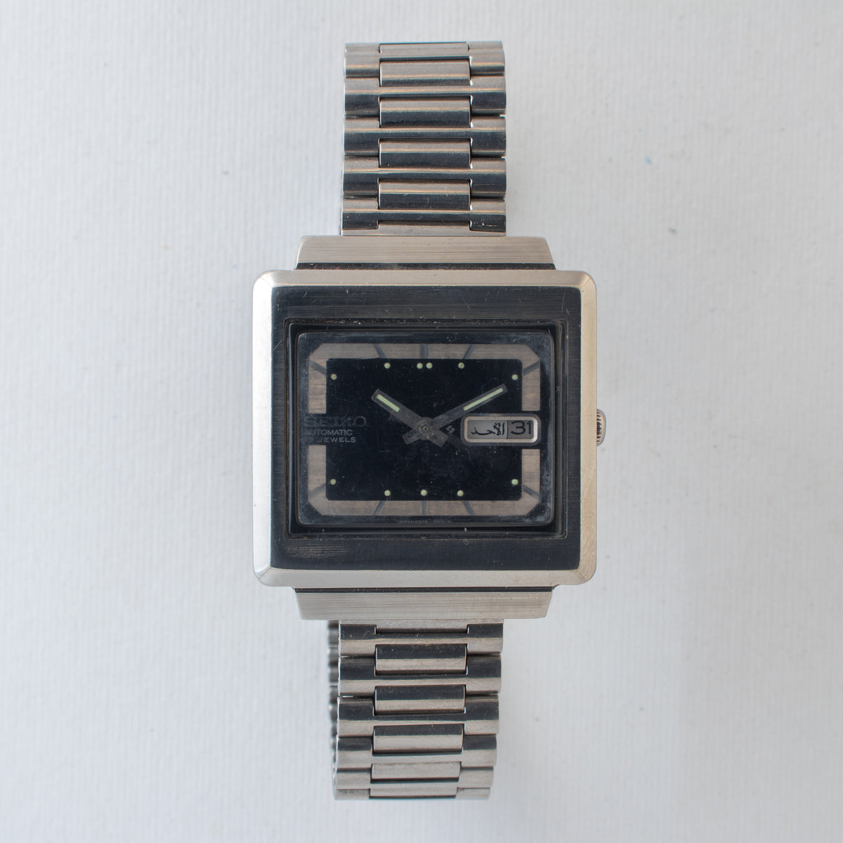 Vintage Seiko 5 6309-5030 Automatic 17J Blue Dial Day Date Wristwatch