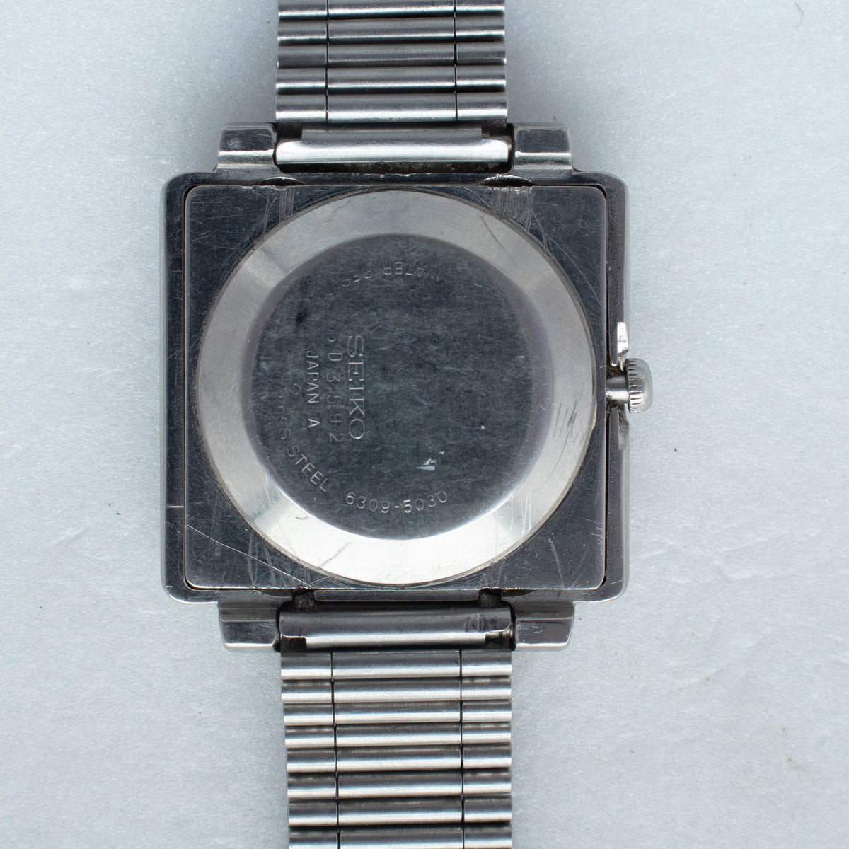 Vintage Seiko 5 6309-5030 Automatic 17J Blue Dial Day Date Wristwatch