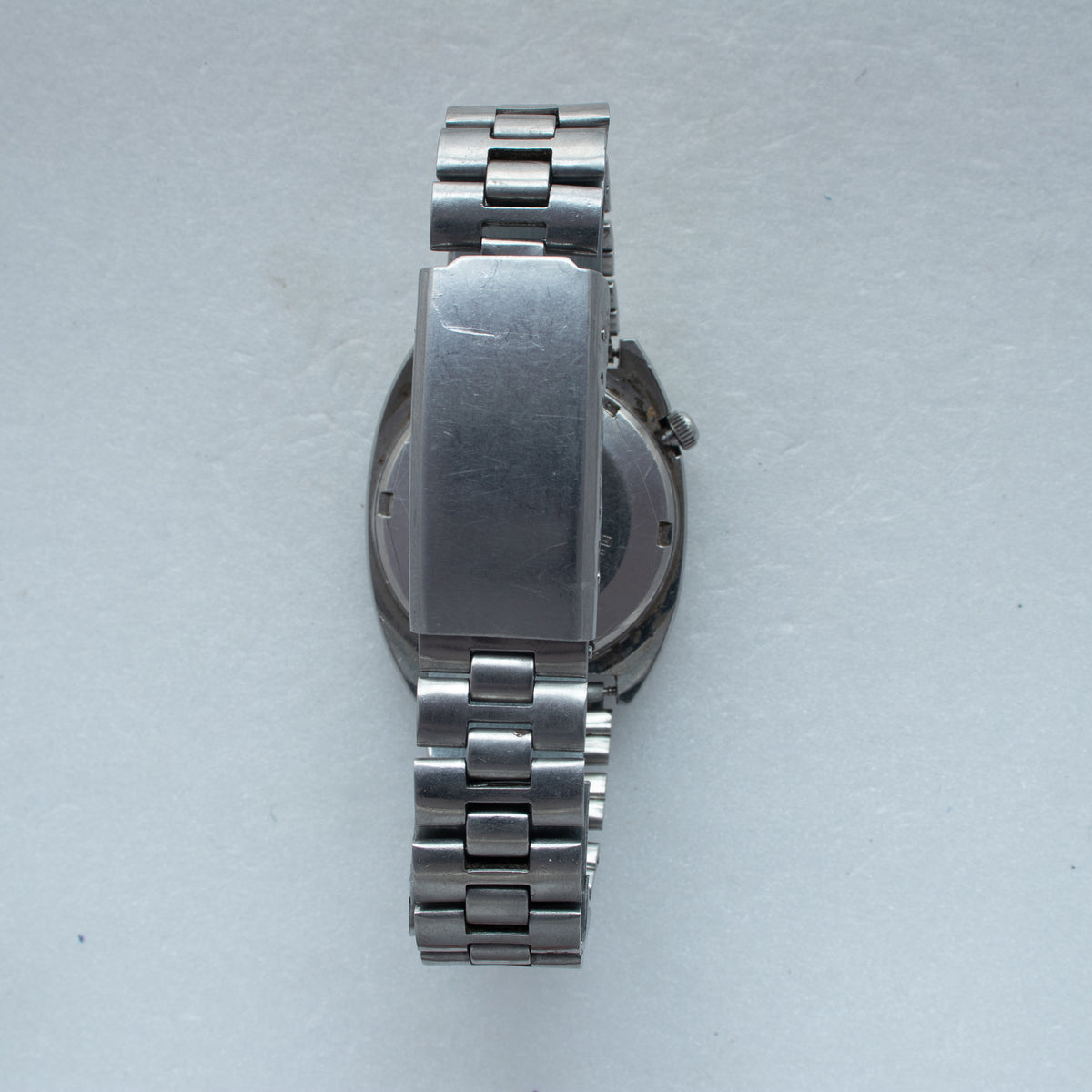 Vintage Seiko 5 6309-5120 Automatic 17J Black Dial Day Date Wristwatch