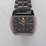 Vintage Seiko 5 7009-5860 Automatic 17J Black Dial Day Date Wristwatch