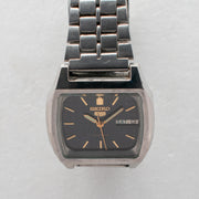 Vintage Seiko 5 7009-5860 Automatic 17J Black Dial Day Date Wristwatch