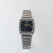 Vintage Seiko 5 7009-5860 Automatic 17J Black Dial Day Date Wristwatch