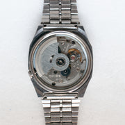 Vintage Seiko 5 7009-5860 Automatic 17J Black Dial Day Date Wristwatch