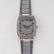 Vintage Seiko 5606-5000 Automatic 25J Silver Dial Day Date Wristwatch