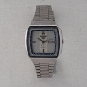 Vintage Seiko 5 6309-5490 Automatic 17J Silver Dial Day Date Wristwatch