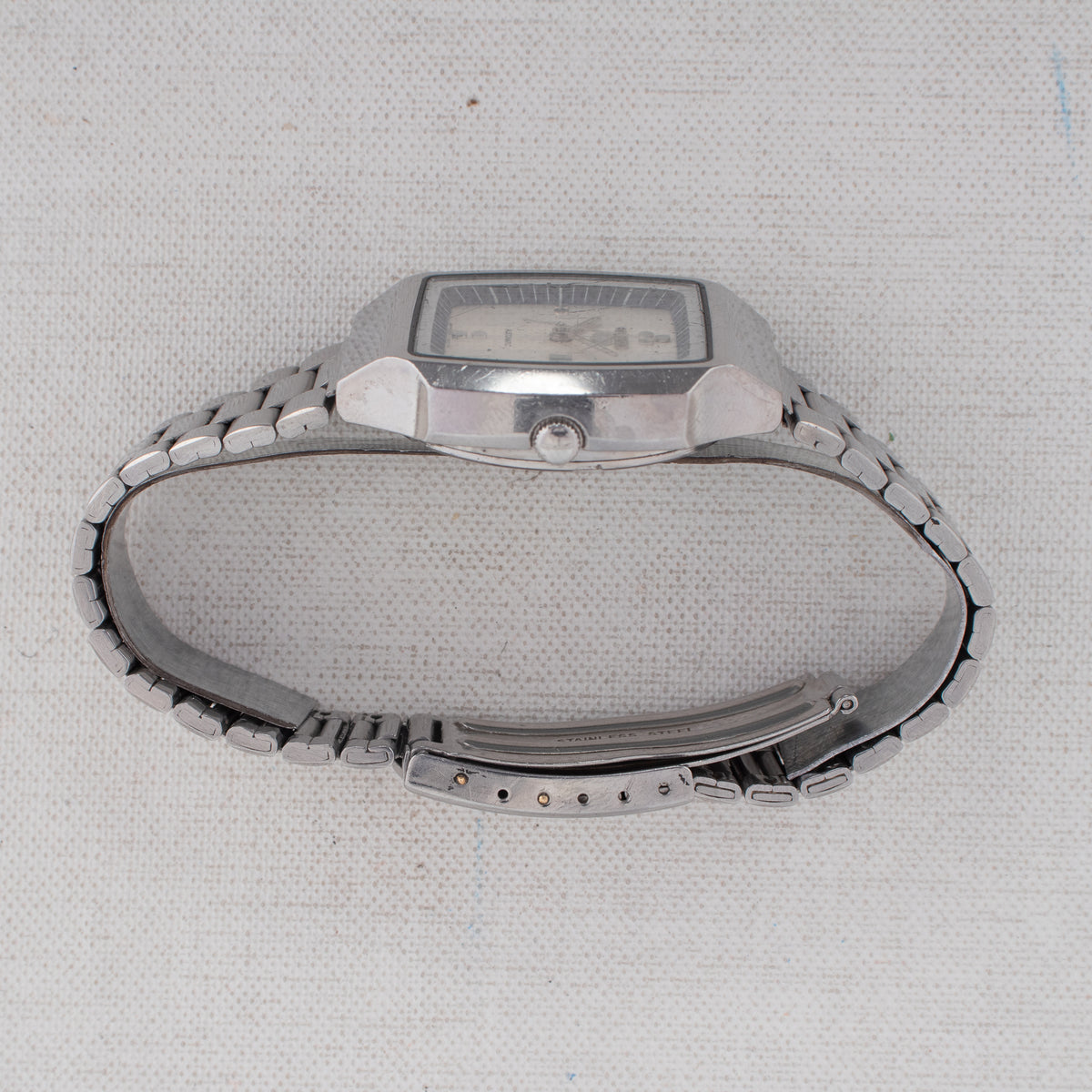 Vintage Seiko 5 6309-5490 Automatic 17J Silver Dial Day Date Wristwatch