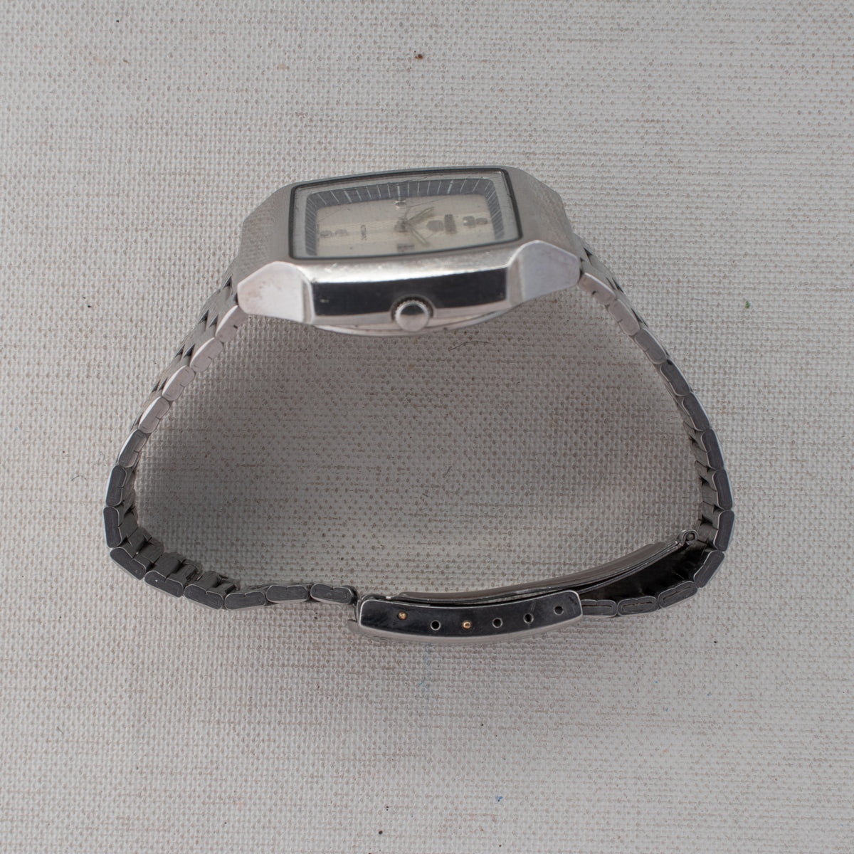 Vintage Seiko 5 6309-5490 Automatic 17J Silver Dial Day Date Wristwatch