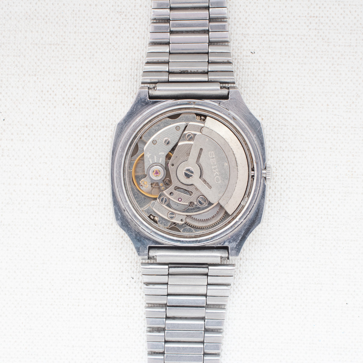 Vintage Seiko 5 6309-5490 Automatic 17J Silver Dial Day Date Wristwatch