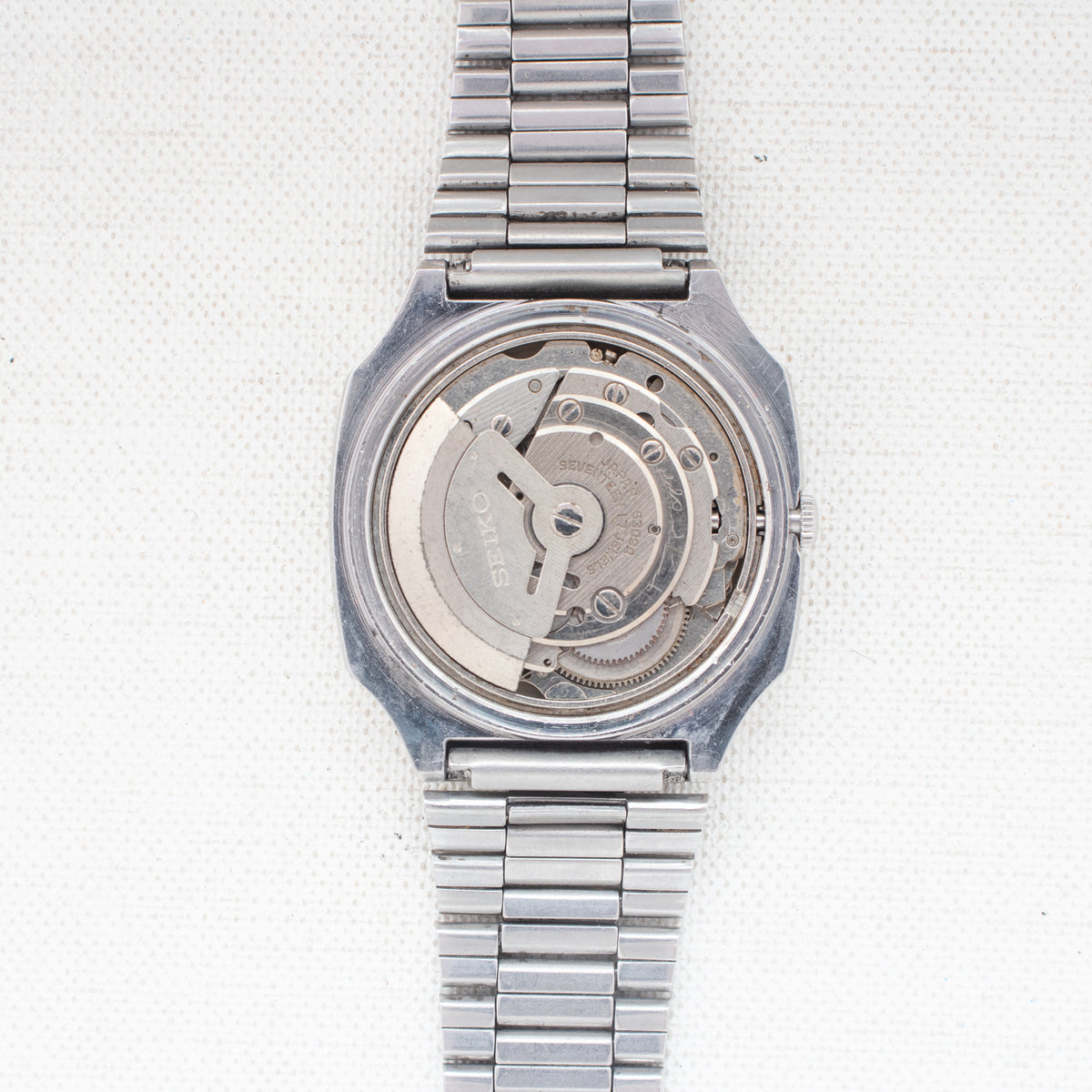 Vintage Seiko 5 6309-5490 Automatic 17J Silver Dial Day Date Wristwatch