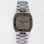 Vintage Seiko 5 7019-520B Automatic 21J Silver Dial Day Date Wristwatch
