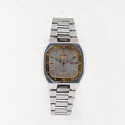 Vintage Seiko 5 7019-520B Automatic 21J Silver Dial Day Date Wristwatch