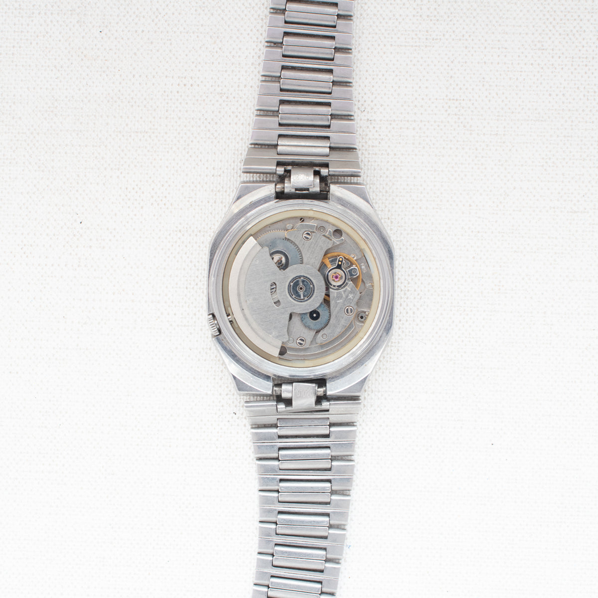Vintage Seiko 5 7019-520B Automatic 21J Silver Dial Day Date Wristwatch