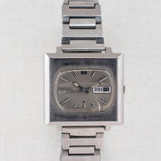 Vintage Seiko 5 6119-5401 Automatic 21J Silver Dial Day Date Wristwatch