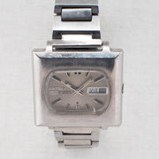 Vintage Seiko 5 6119-5401 Automatic 21J Silver Dial Day Date Wristwatch