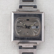 Vintage Seiko 5 6119-5401 Automatic 21J Silver Dial Day Date Wristwatch